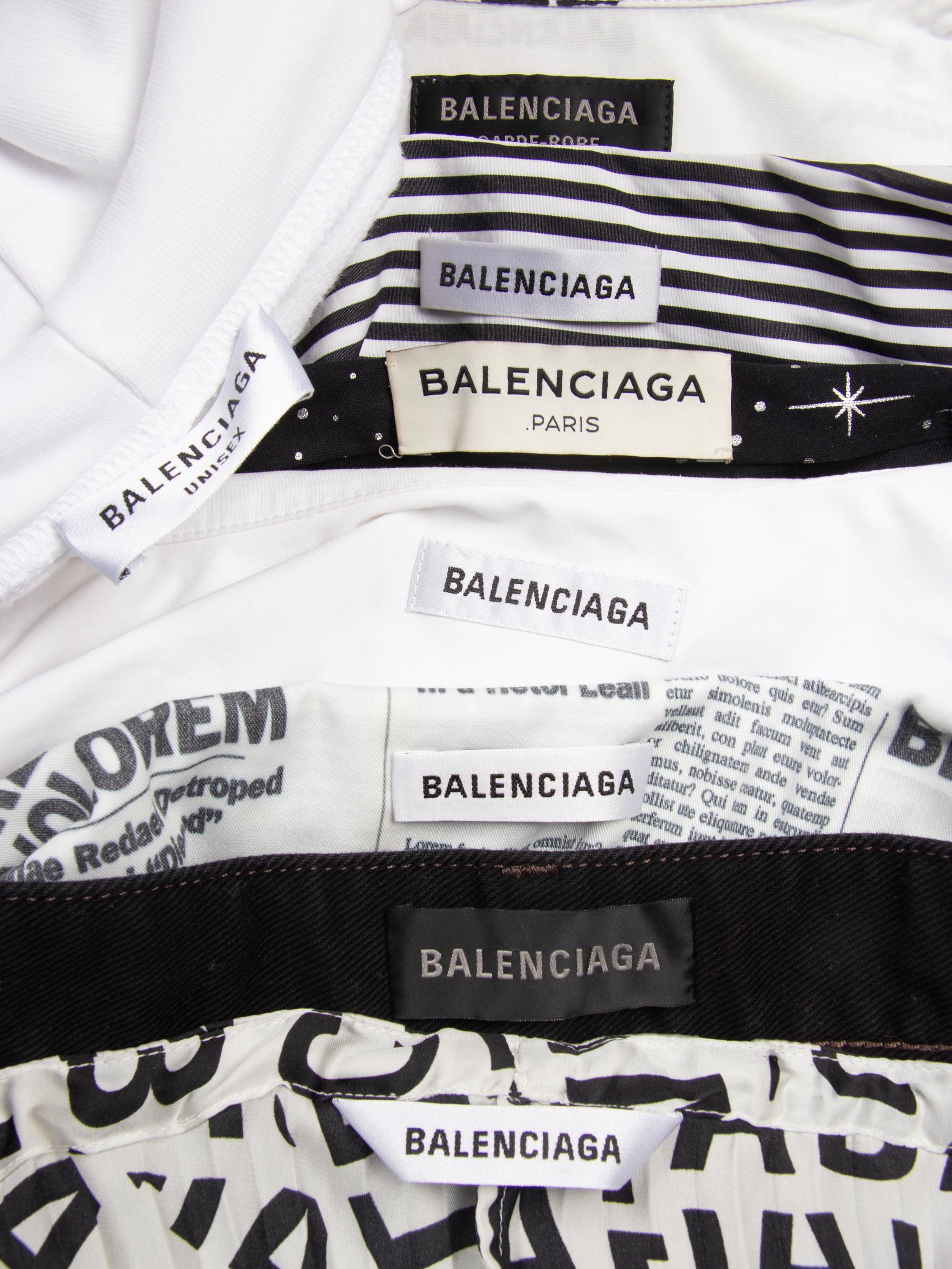 BALENCIAGA, SIX TOPS & TWO SKIRTS