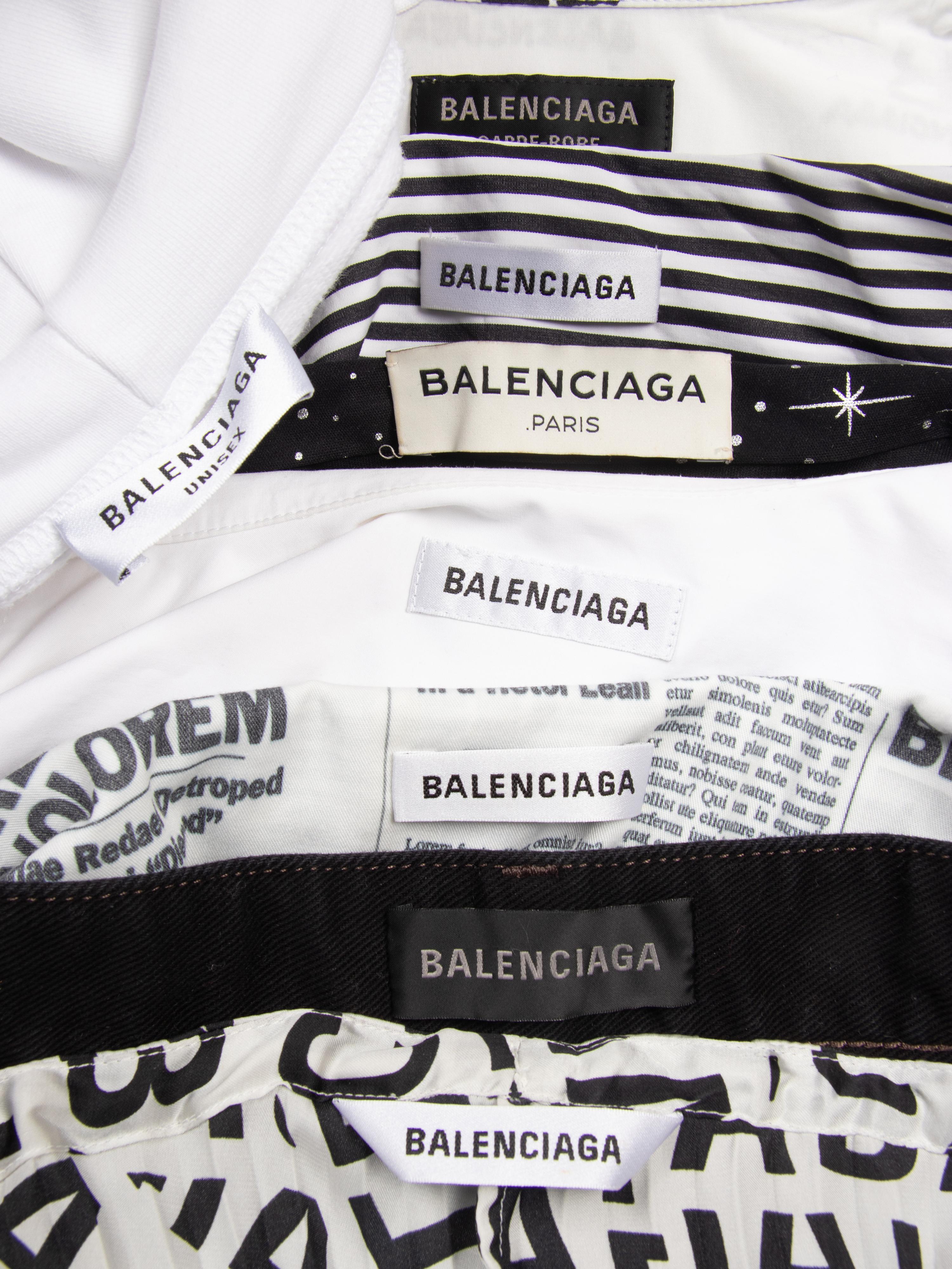 BALENCIAGA, SIX TOPS & TWO SKIRTS
