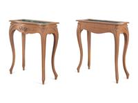A Pair of Louis XV Style Fruitwood Jardinière Stands