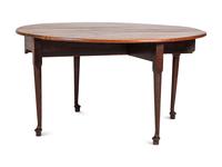 A Queen Anne Santo Domingo Mahogany Drop Leaf Dining Table
