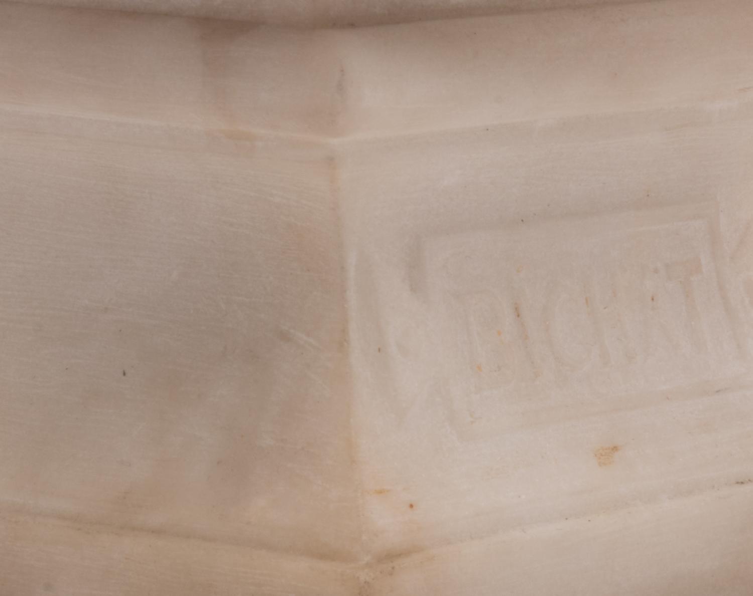 A Carved Alabaster Bust of Marie-François-Xavier Bichat
