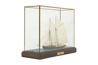 A Cased Model of the Schooner Cavalier by Bernd Braatz (German, b. 1954)