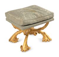 A Rose Tarlow Giltwood Stool