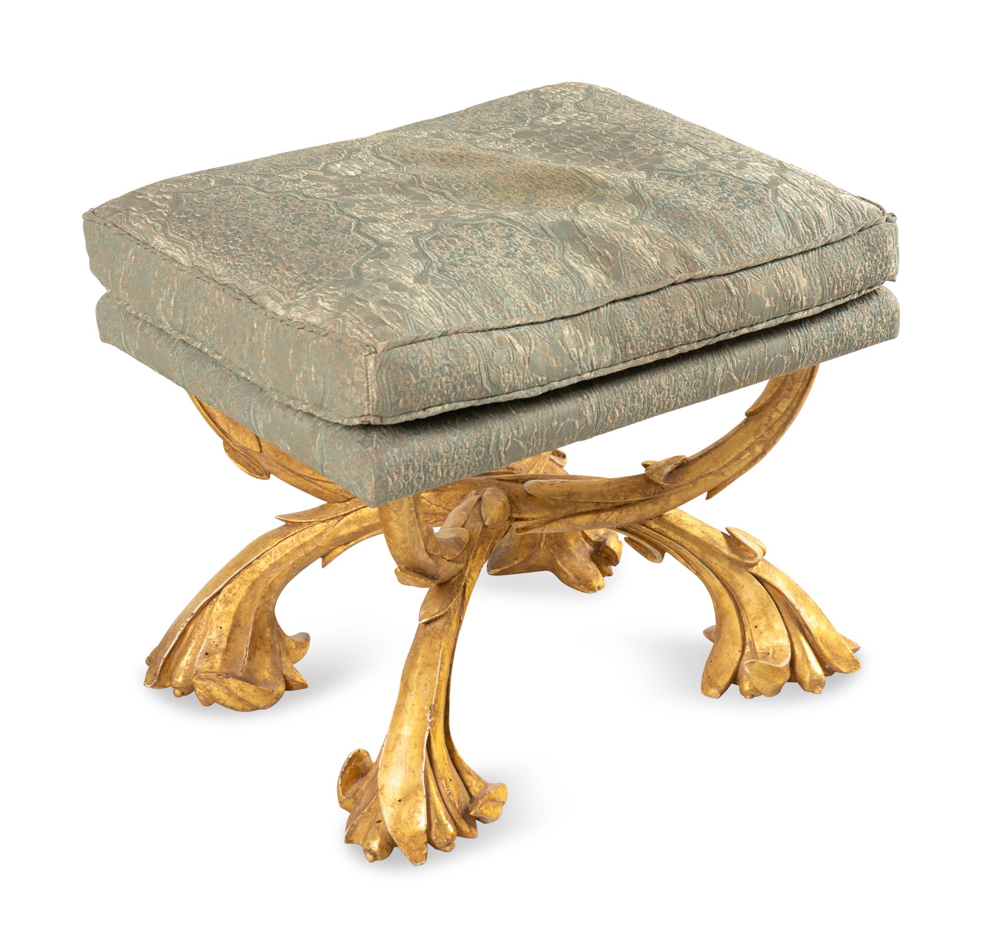 A Rose Tarlow Giltwood Stool