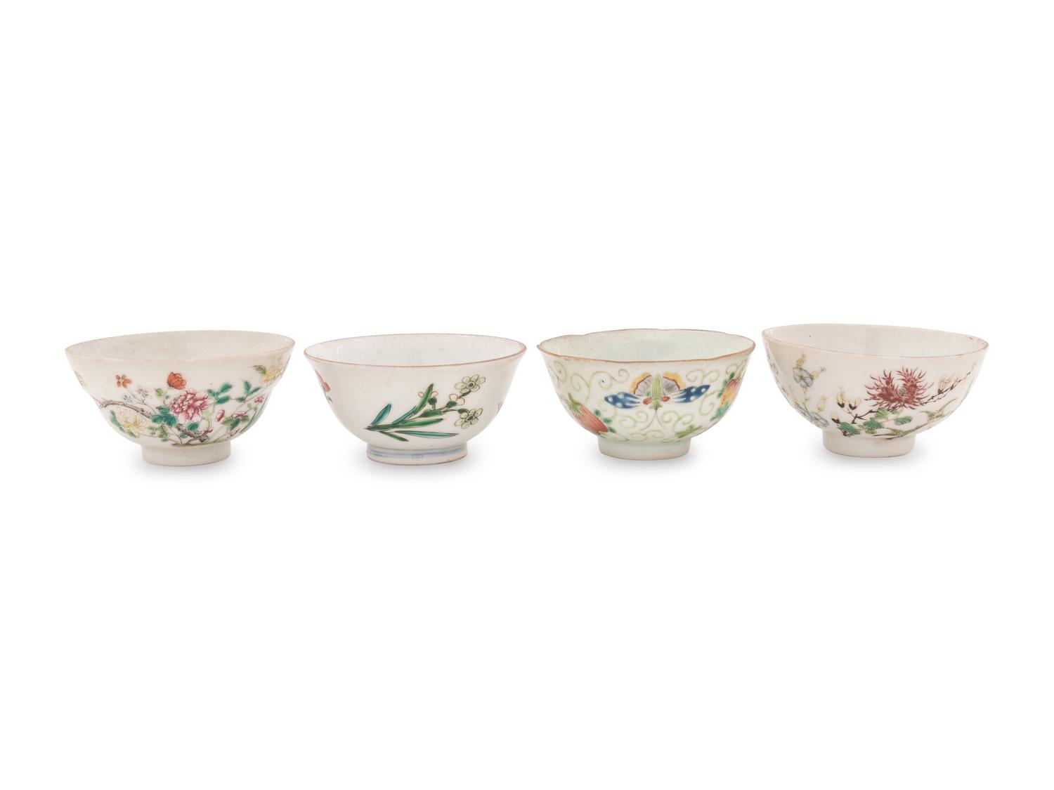 Six Famille Rose Porcelain Articles