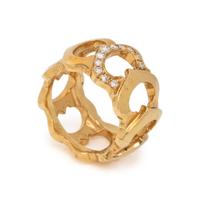 CARTIER, YELLOW GOLD AND DIAMOND 'C DE CARTIER' BAND RING