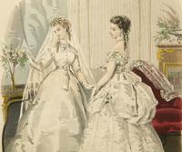 Three Framed Victorian Hand Colored Fashion Engravings — 19TH CENTURY