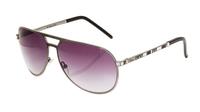 A Pair of Christian Dior Silver and Black Aviator Sunglasses,