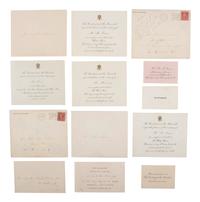 [ROOSEVELT, Theodore (1858-1919)]. A group of inaugural and White House invitations with additional ephemera, comprising: