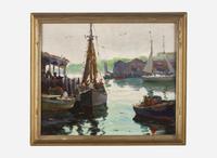 Anthony Thieme (American, 1888-1954) - Gloucester Harbor