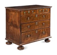 A William and Mary Walnut Chest of Drawers