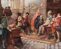 Alex De Andreis, (French, 1880-1929), At Court