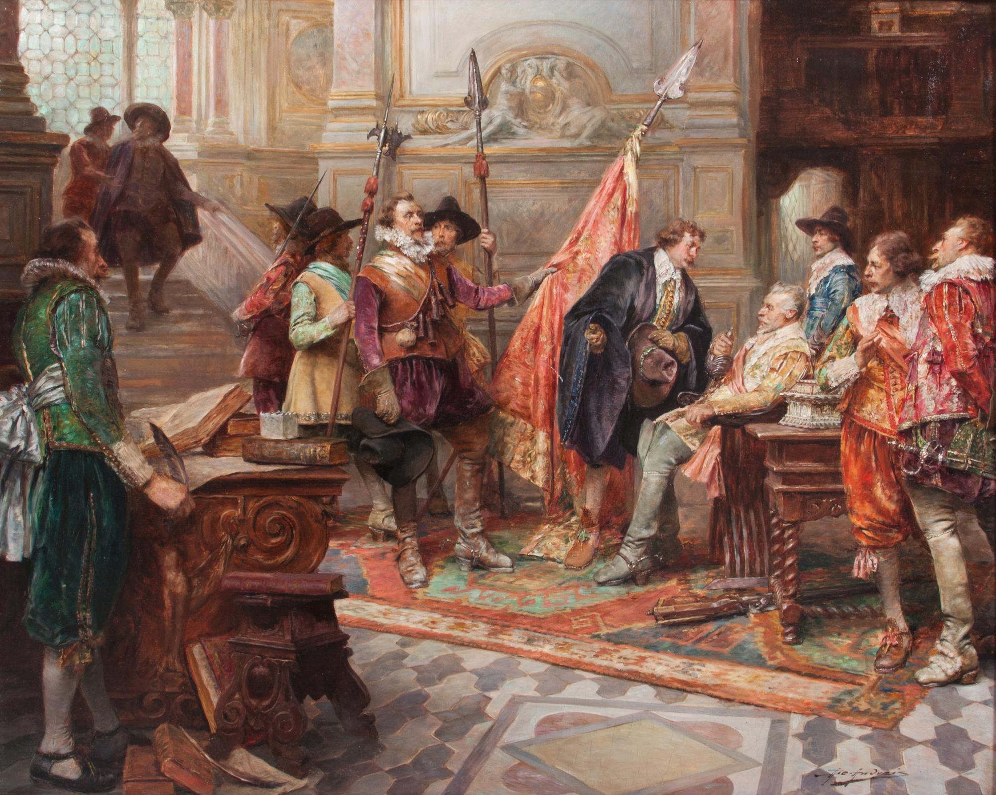 Alex De Andreis, (French, 1880-1929), At Court