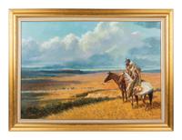 Two Warriors on Horseback