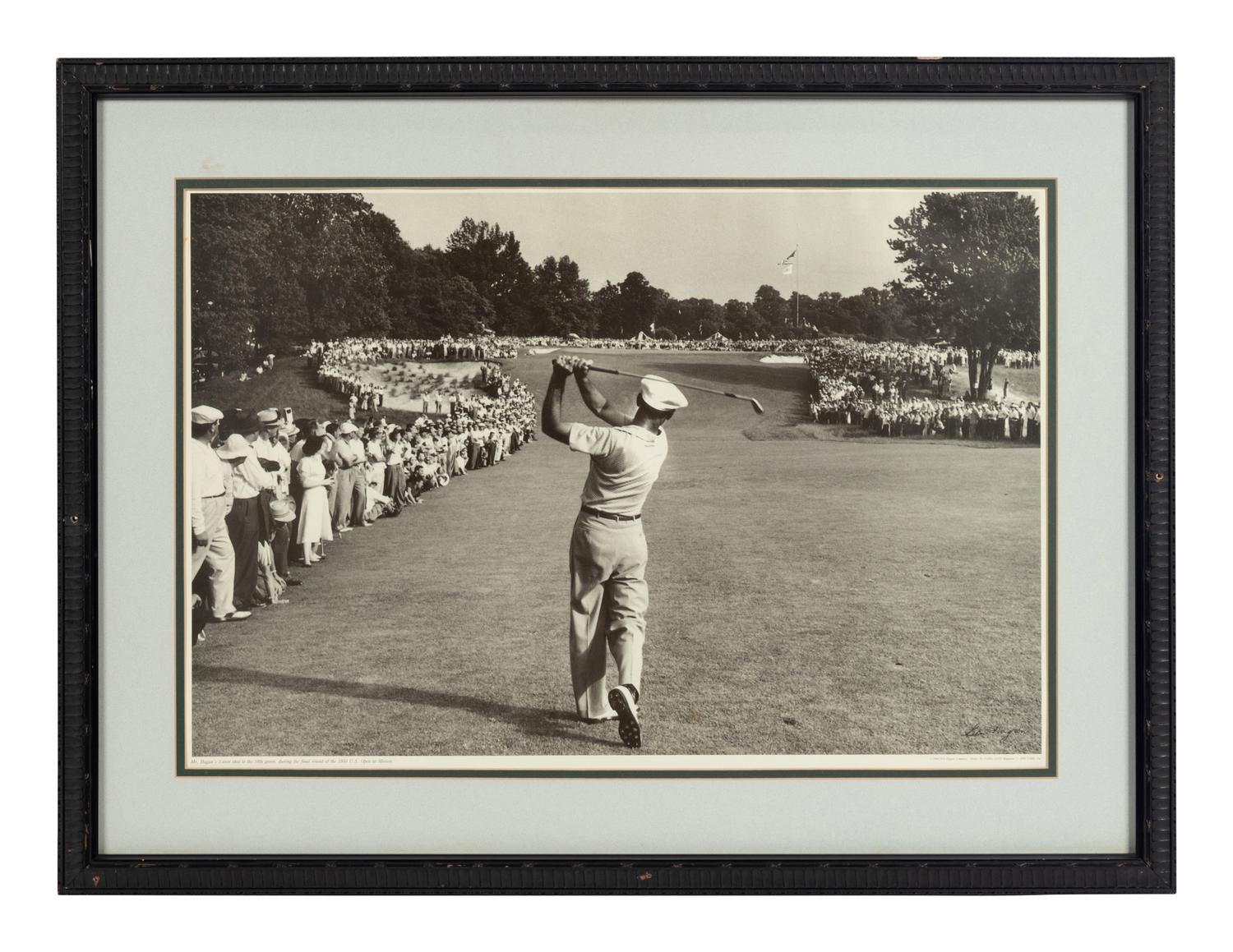 A Group of 13 Photographs of Golfers Formerly Displayed at Mike Ditka’s Restaurant