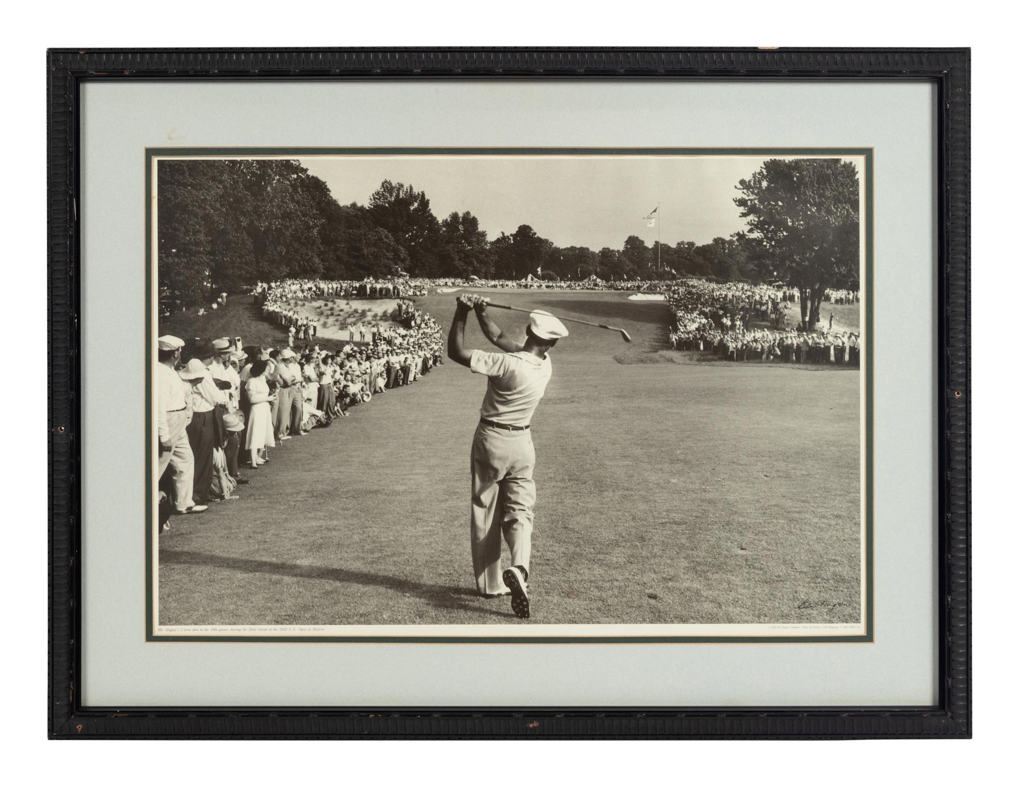 A Group of 13 Photographs of Golfers Formerly Displayed at Mike Ditka’s Restaurant