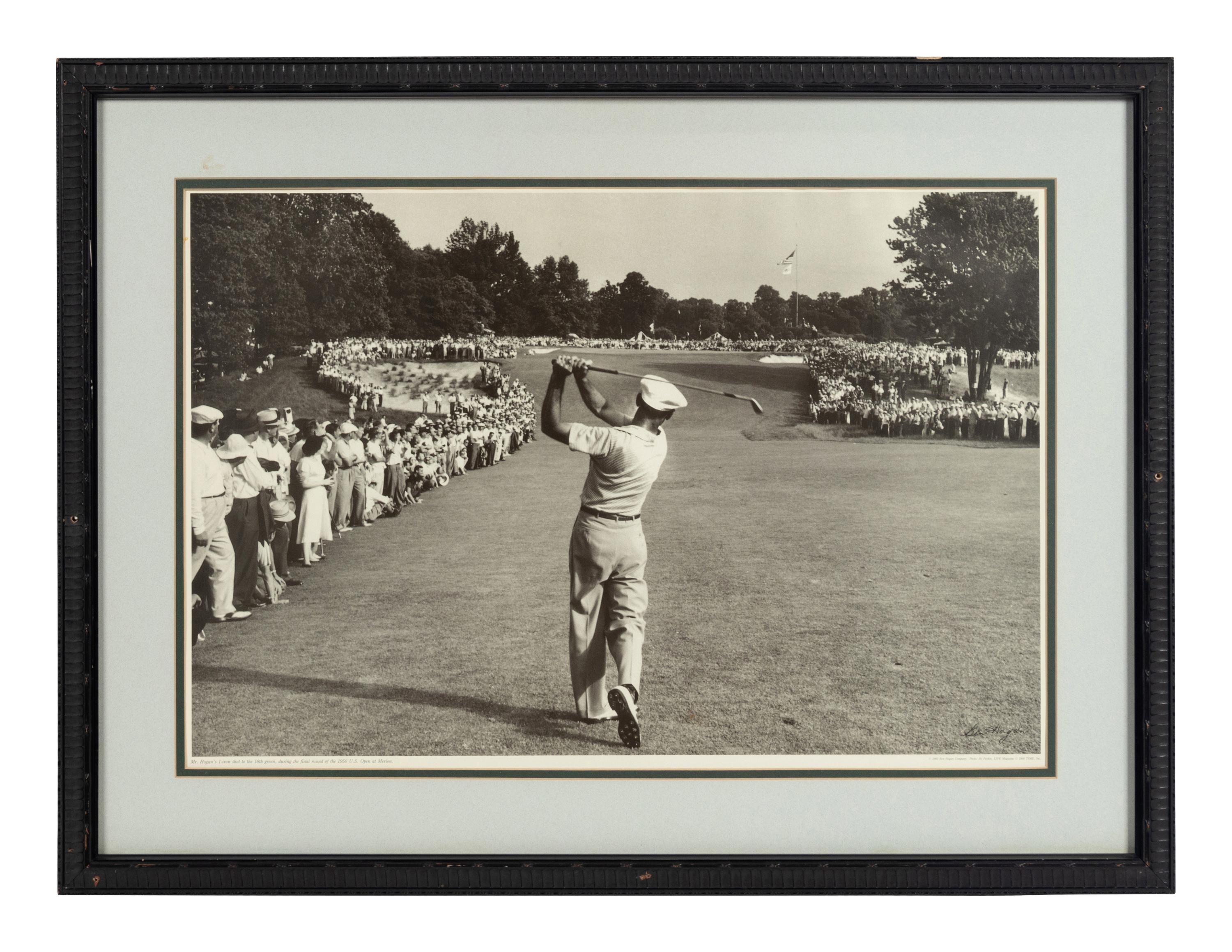 A Group of 13 Photographs of Golfers Formerly Displayed at Mike Ditka’s Restaurant