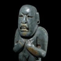 An Olmec Jade Standing Figure