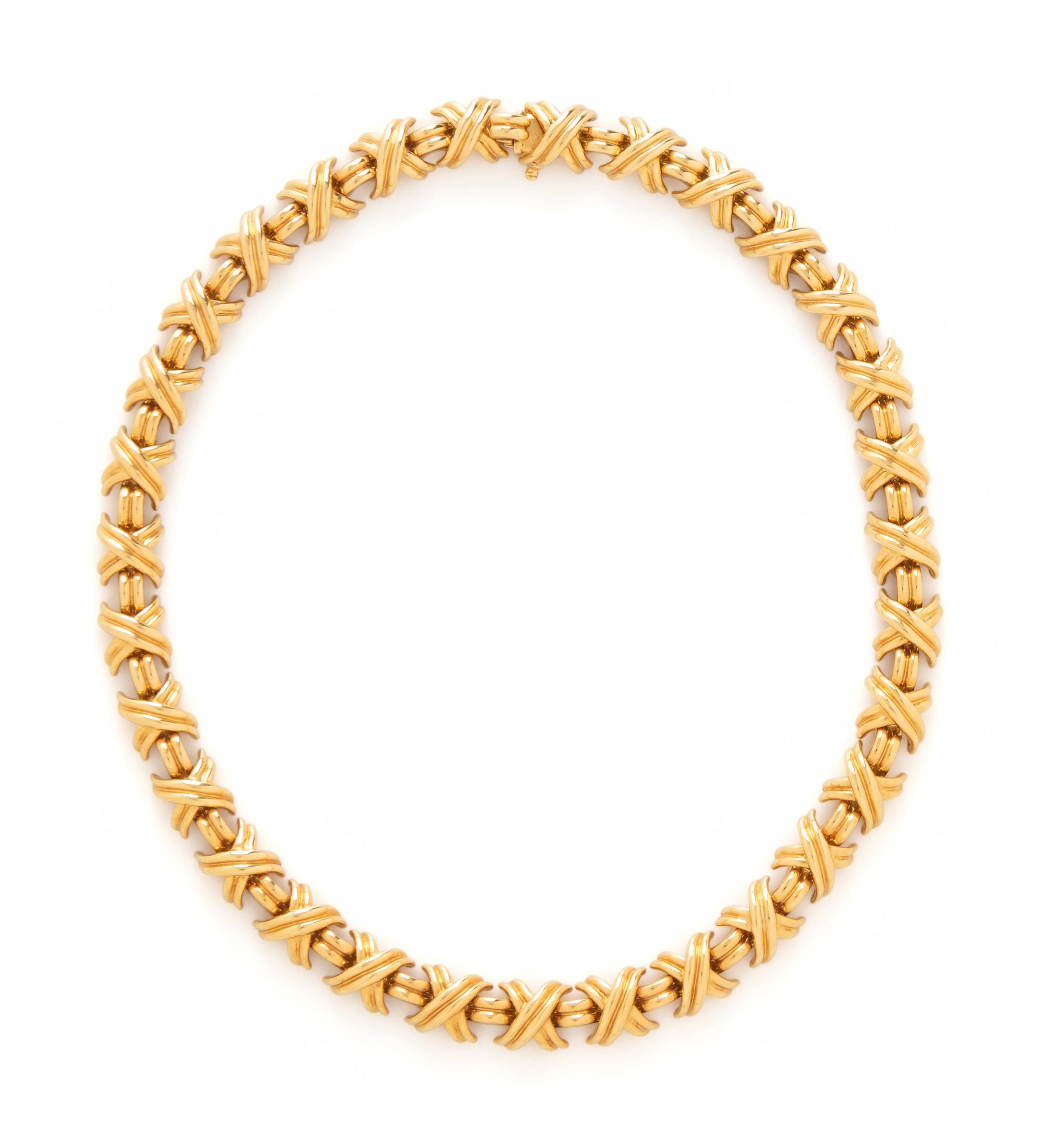 TIFFANY & CO., YELLOW GOLD NECKLACE