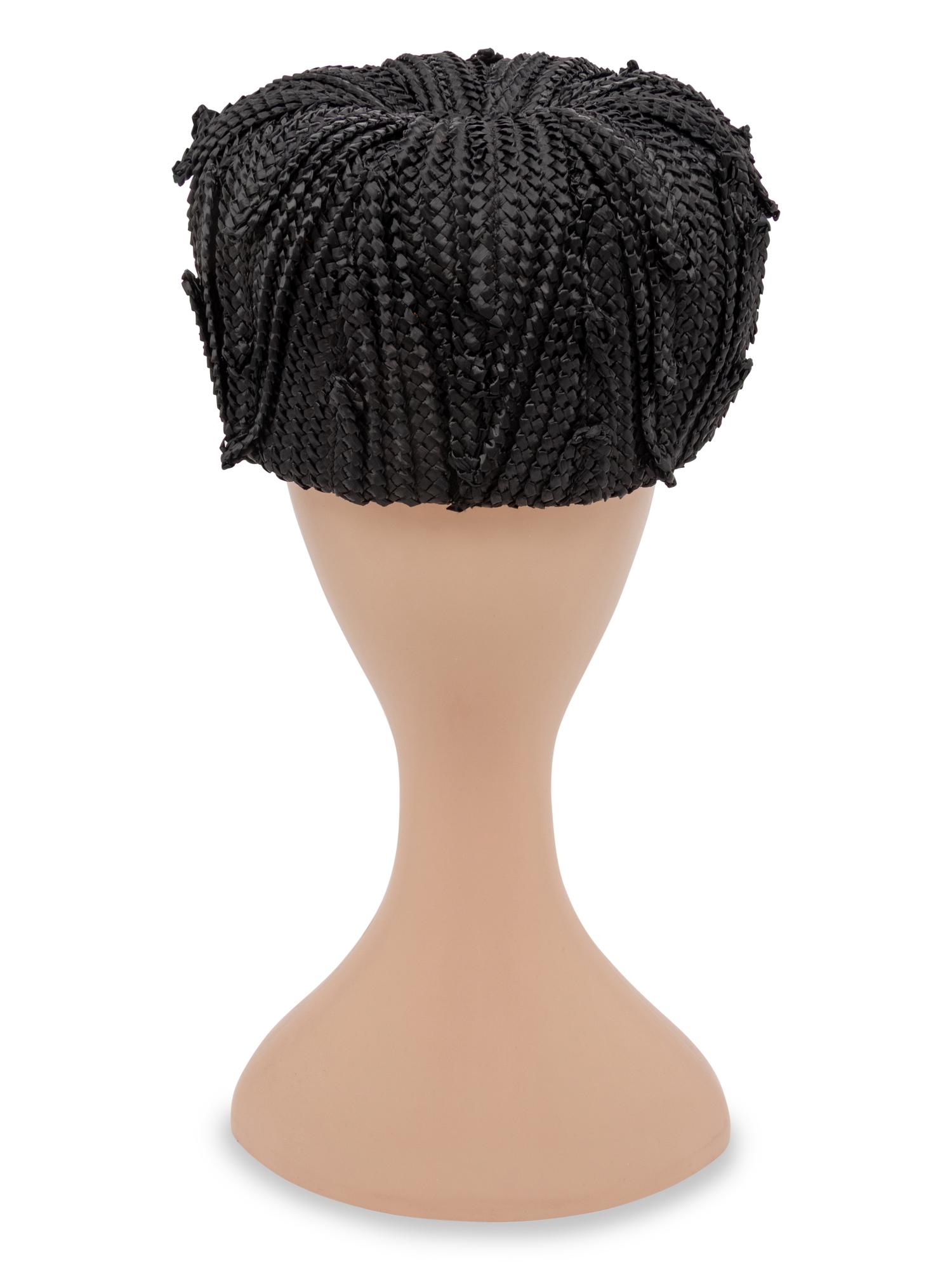 Halston, Braided Raffia Hat