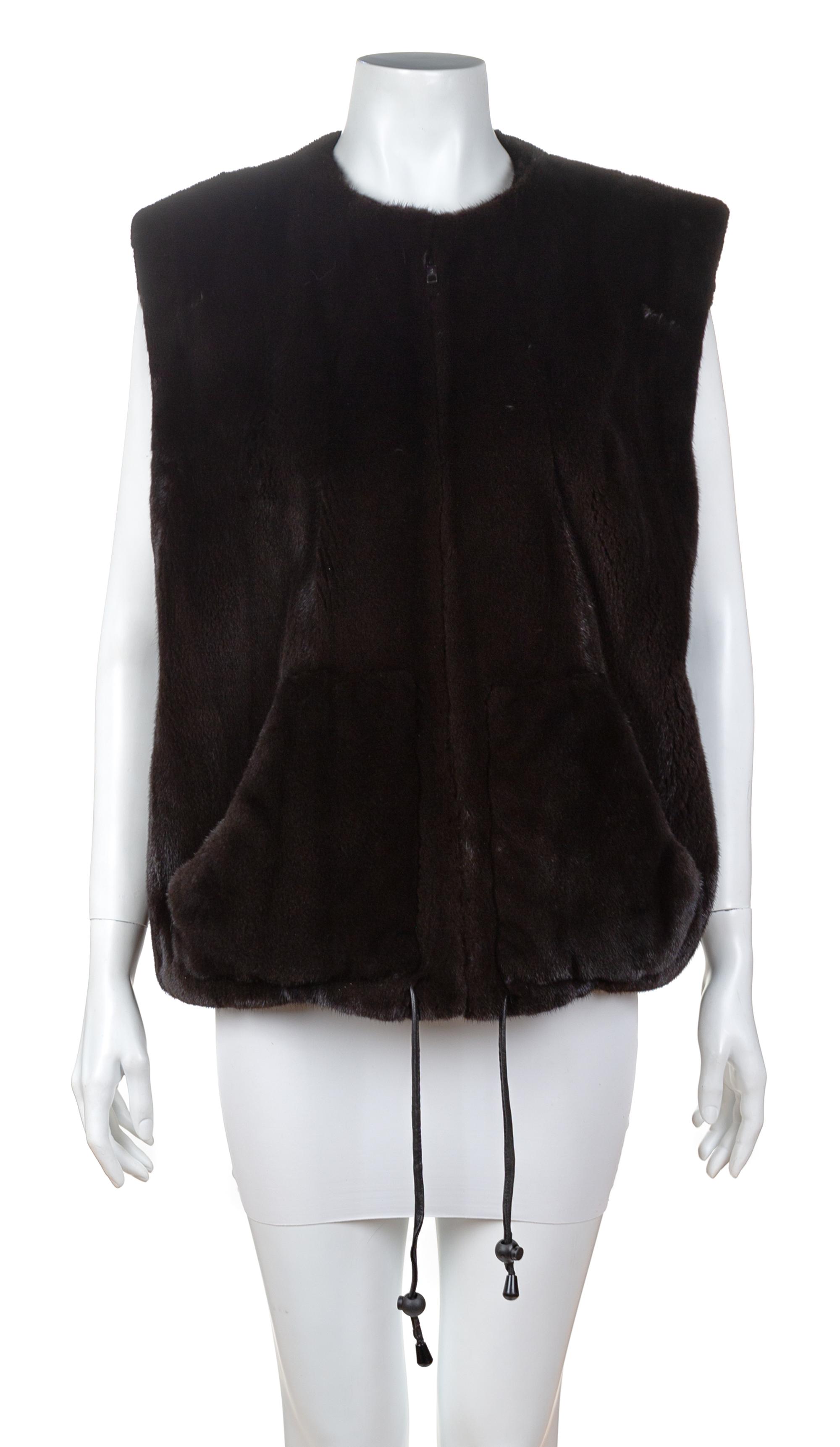 A Randolph Duke Ranch Mink Vest, No size.