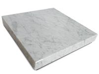 A Luminaire White Italian Marble Low Table