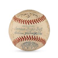 A 1934 Detroit Tigers Team Signed Autograph Baseball (Beckett Authentication Services Letter of Authenticity)