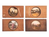 [CIVIL WAR - MAGIC LANTERN SLIDES]. A collection of 100+ assorted glass slides mostly featuring Civil War photographs, including: