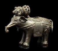 A Bronze Elephant-Form Incense Burner
