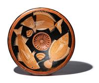 An Apulian Red-Figured Fish Plate