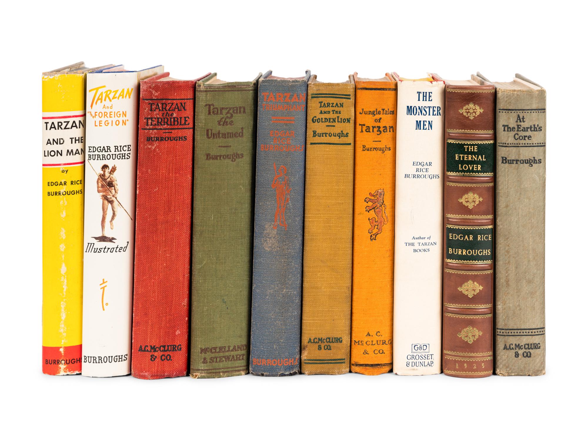 BURROUGHS, Edgar Rice (1875-1950). A group of 12 works, including: