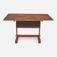 A William and Mary red-painted hutch table late 18th/early 19th century