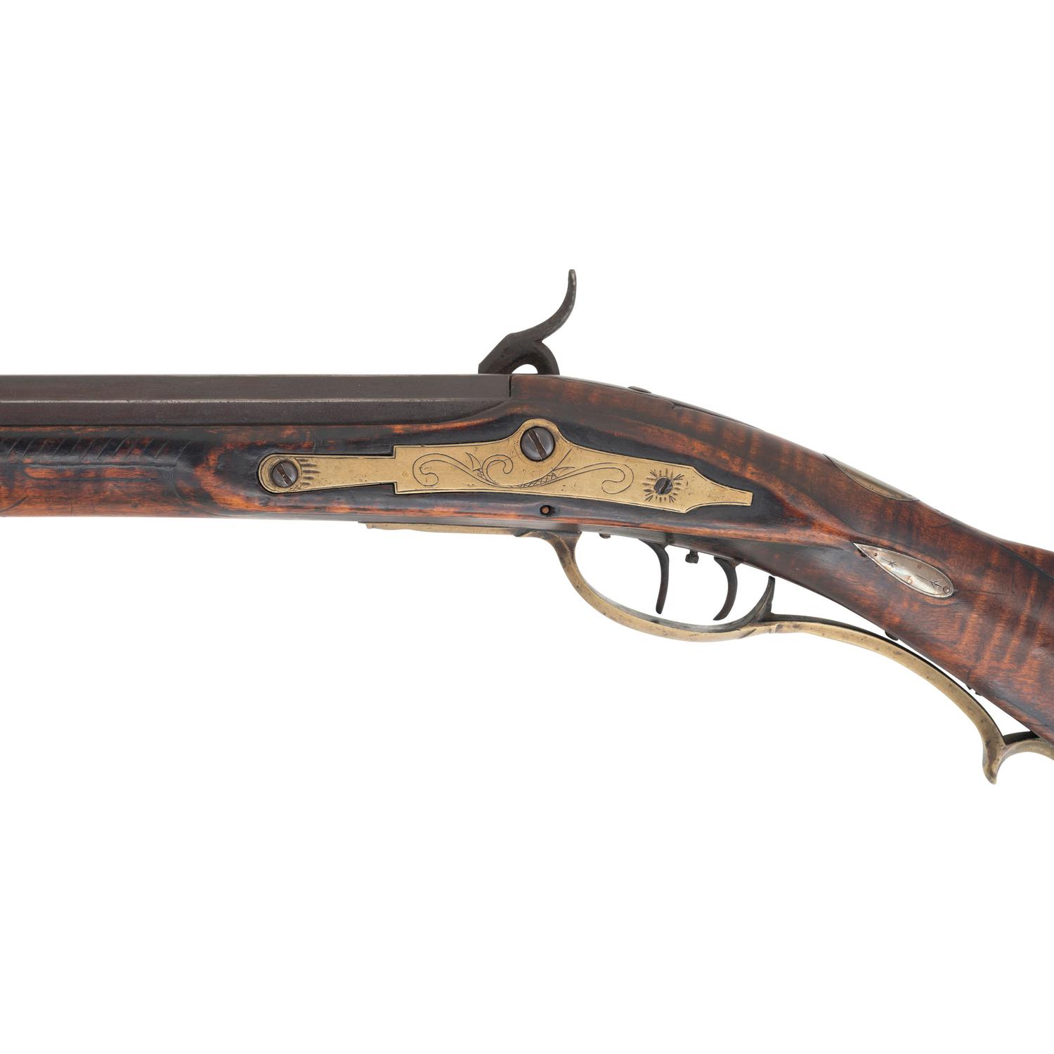 Fullstock Early Percussion-era Kentucky Rifle by Jacob Stoudenour (Bedford County PA, 1795-1863)