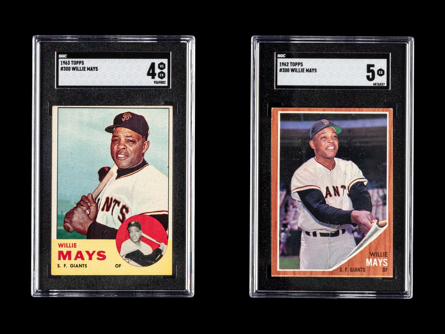 A Collection of 1960s Willie Mays SGC Graded Topps Baseball Cards
