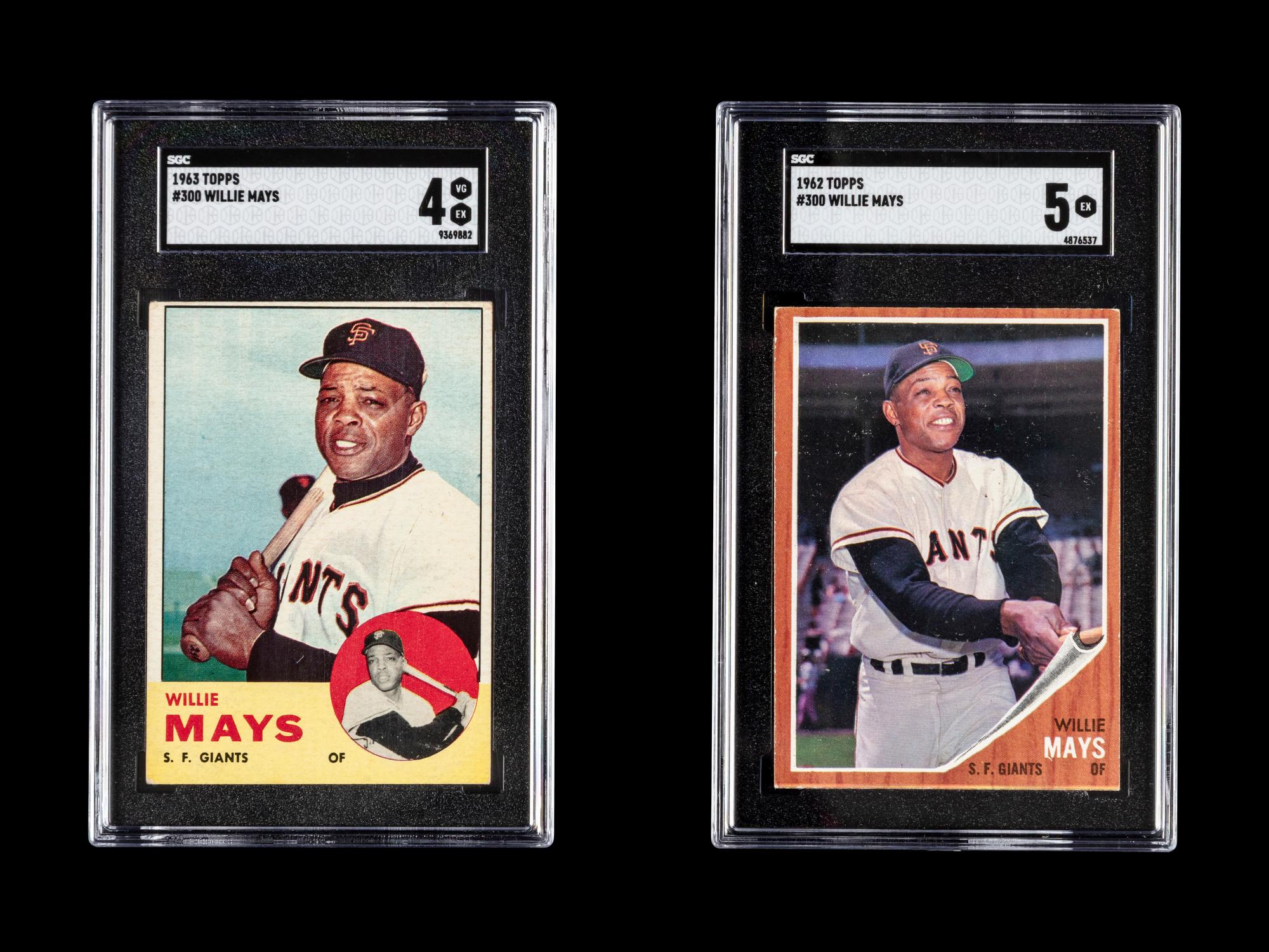 A Collection of 1960s Willie Mays SGC Graded Topps Baseball Cards