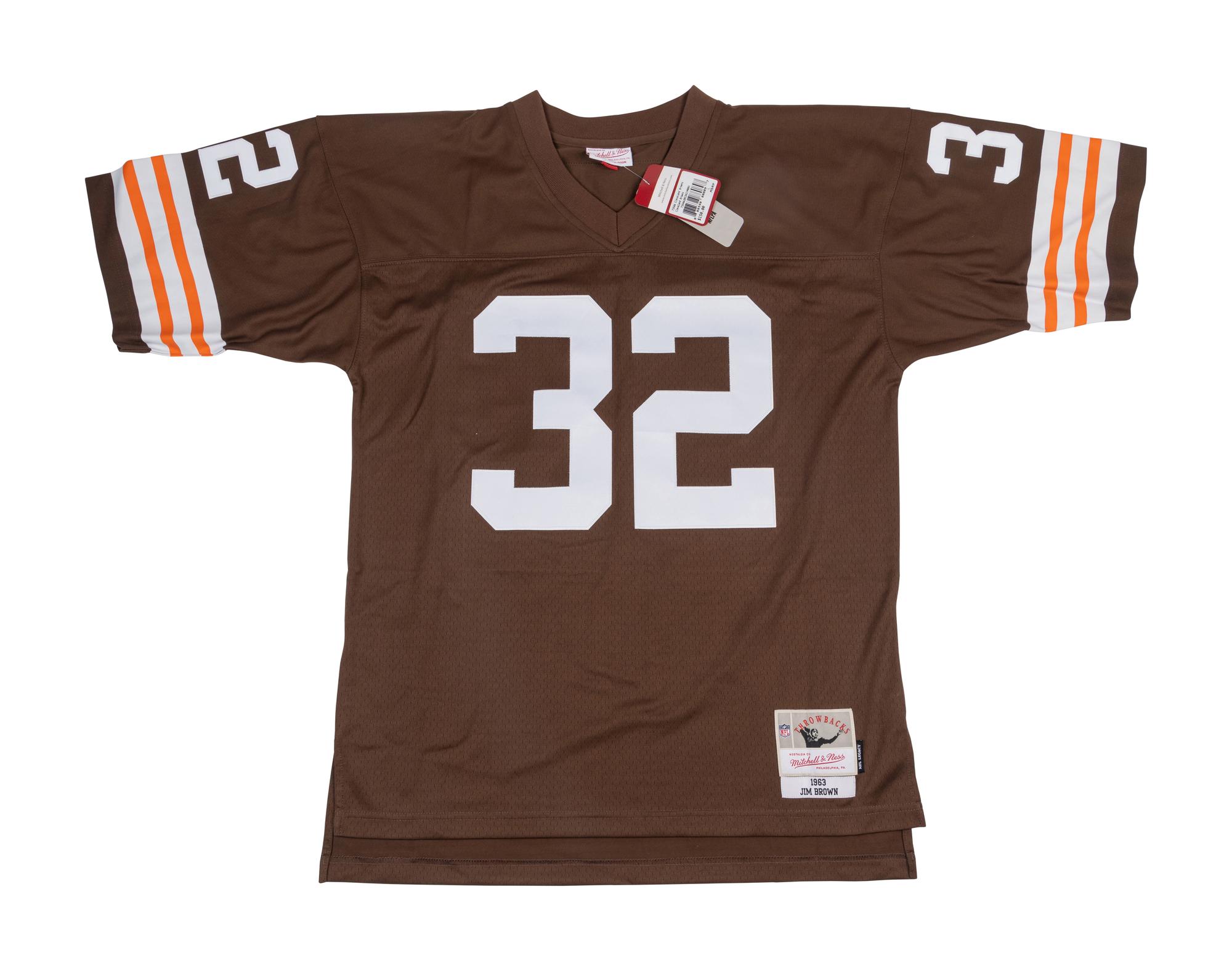 A Jim Brown Signed Autograph Cleveland Browns Mitchell and Ness Jersey (TRISTAR Hologram),
