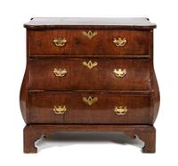 A Dutch Walnut Commode Height 31 3/4 x width 32 1/4 x depth 18 inches