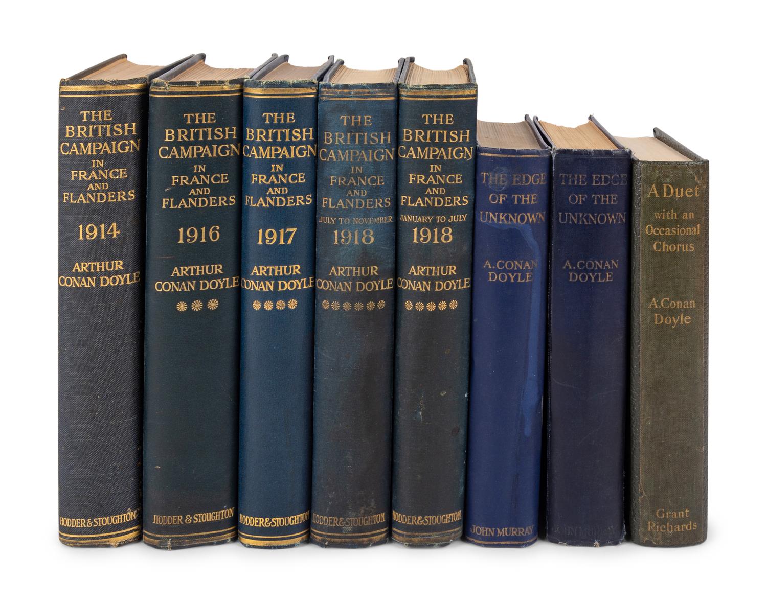 DOYLE, Arthur Conan, Sir (1859-1930). A group of 9 works, comprising: