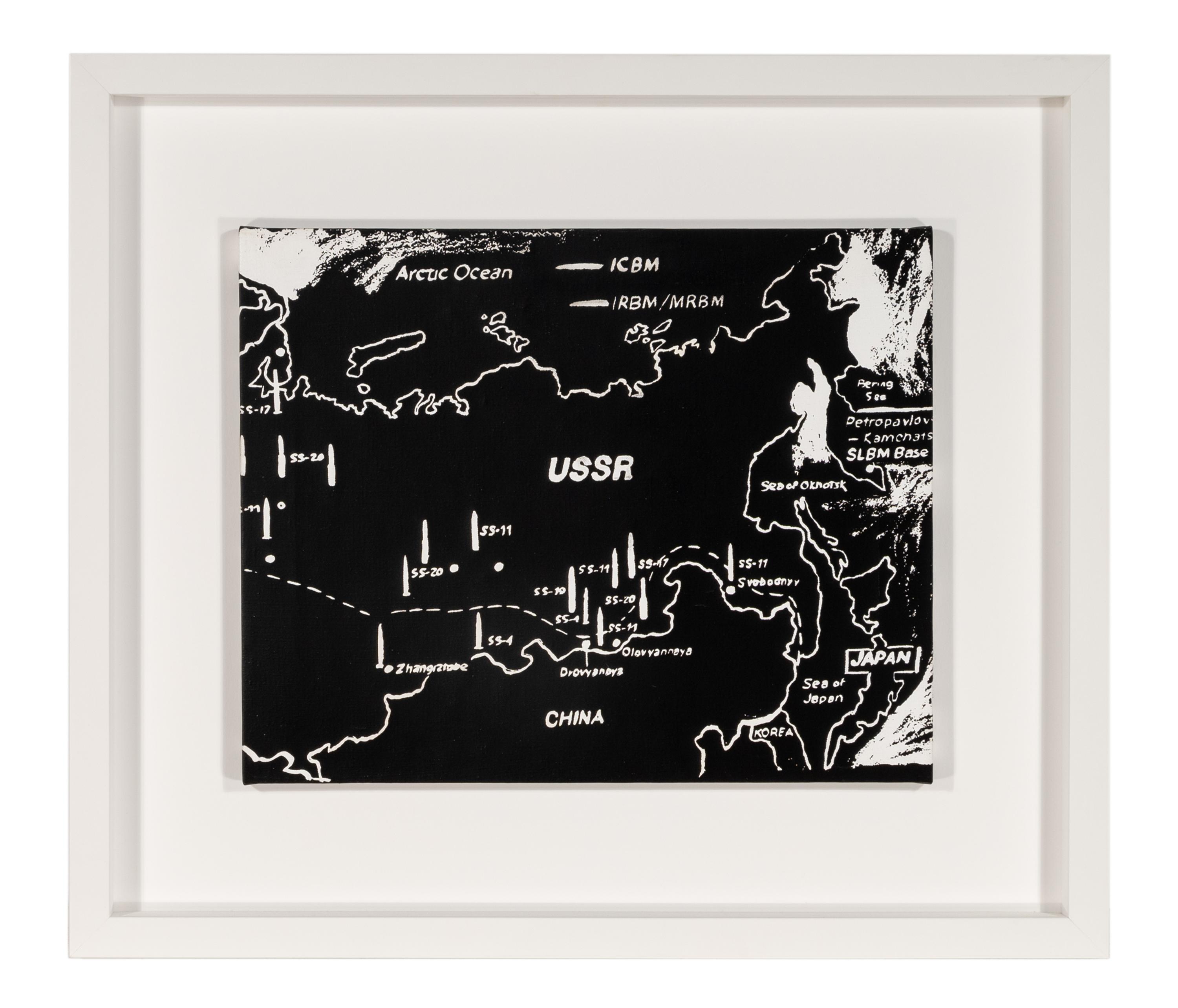 Map of Eastern U.S.S.R. Missile Bases (Negative) , 1985-86