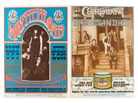 [MUSIC] -- [POSTERS]. MOSCOSO, Victor, GRIFFIN, Rick, HUNTER, George, and GREENE, Herb, artists. A group of 8 Family Dog posters from 1967, comprising: