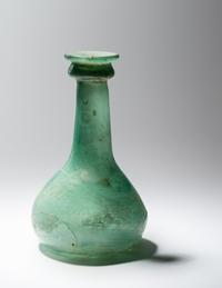 A Parthian Green Glass Bottle