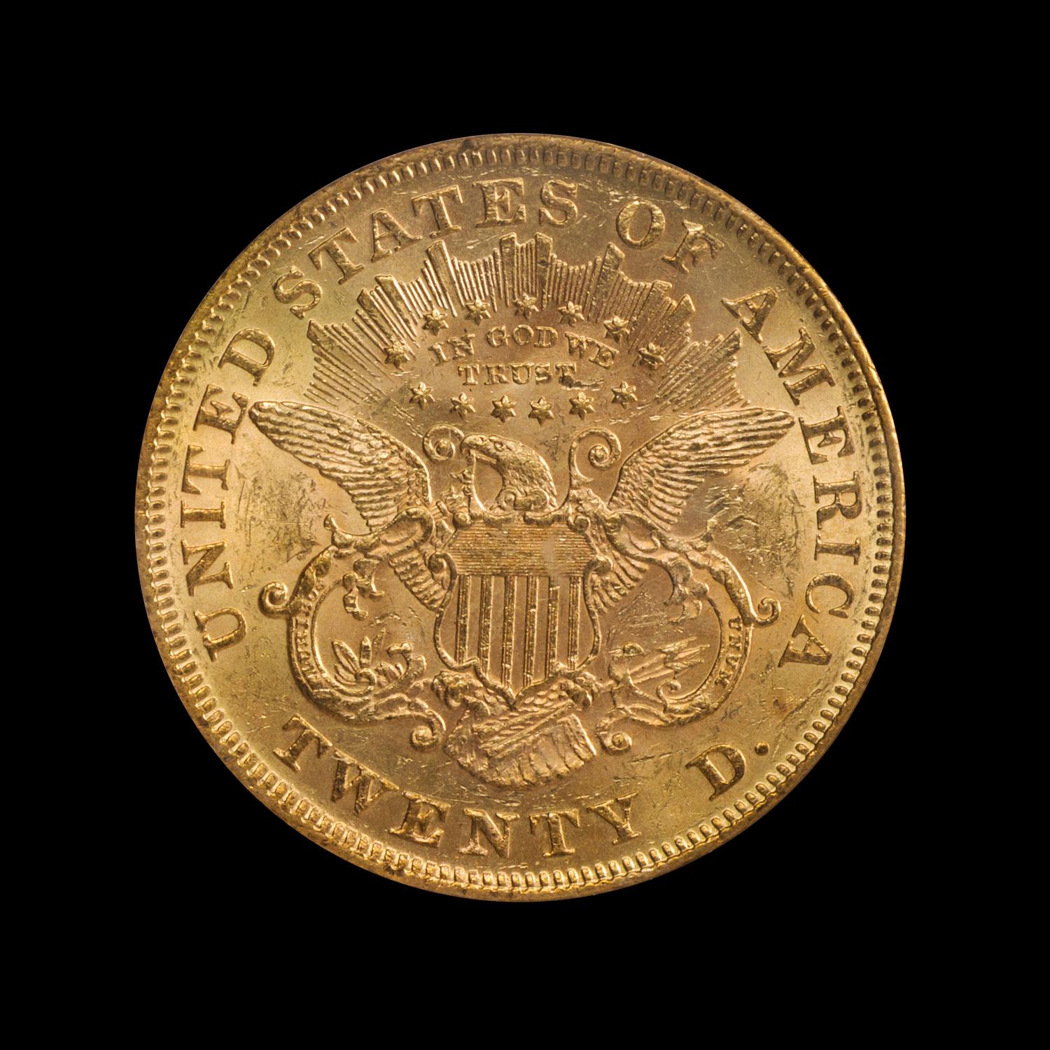 A United States 1872 Liberty Head $20 Gold Coin