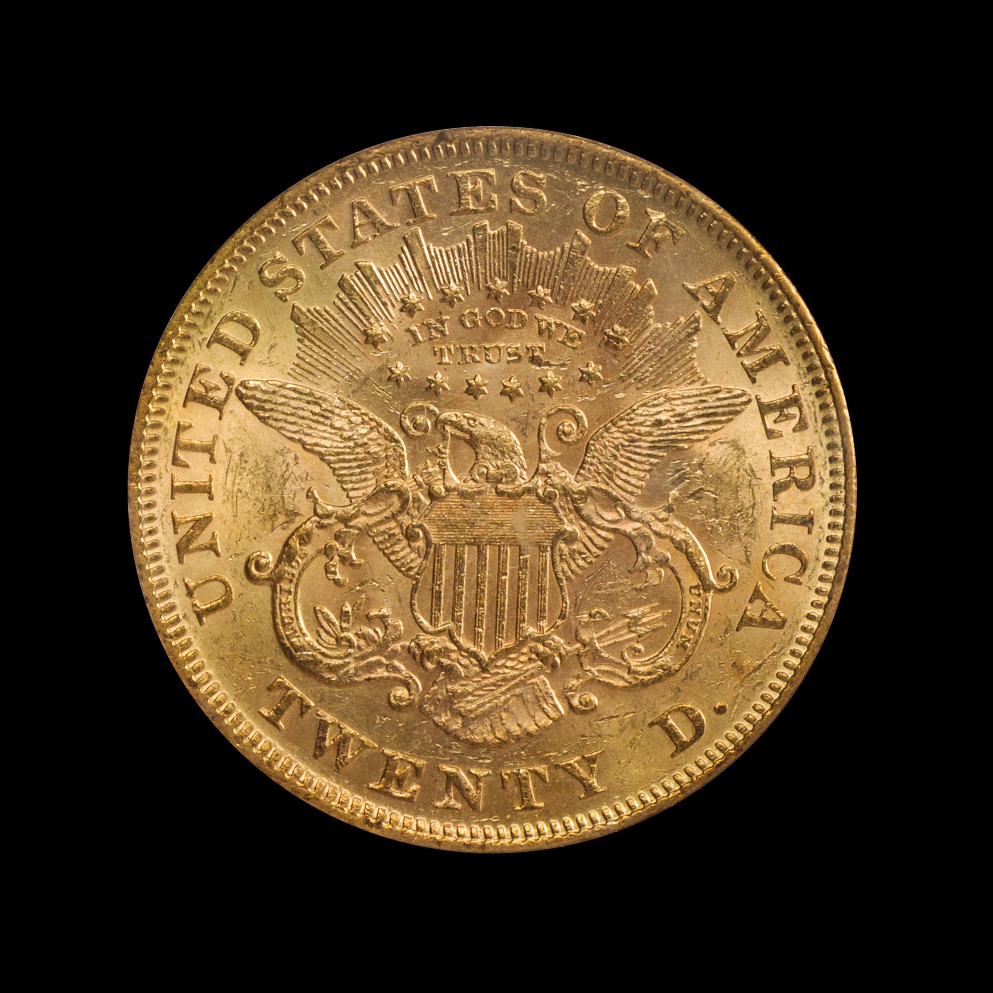 A United States 1872 Liberty Head $20 Gold Coin