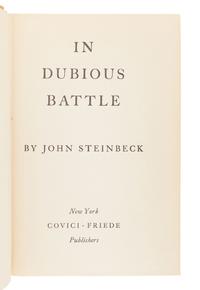 STEINBECK, John (1902-1968). In Dubious Battle. New York: Covici-Friede, 1936.