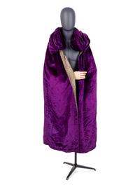 Velvet with Silver Thread Lamé Cape, 1920s