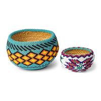 Frances Ernestine Sam (Northern Paiute, 1919–1982) — Beaded Basket, Award Winner