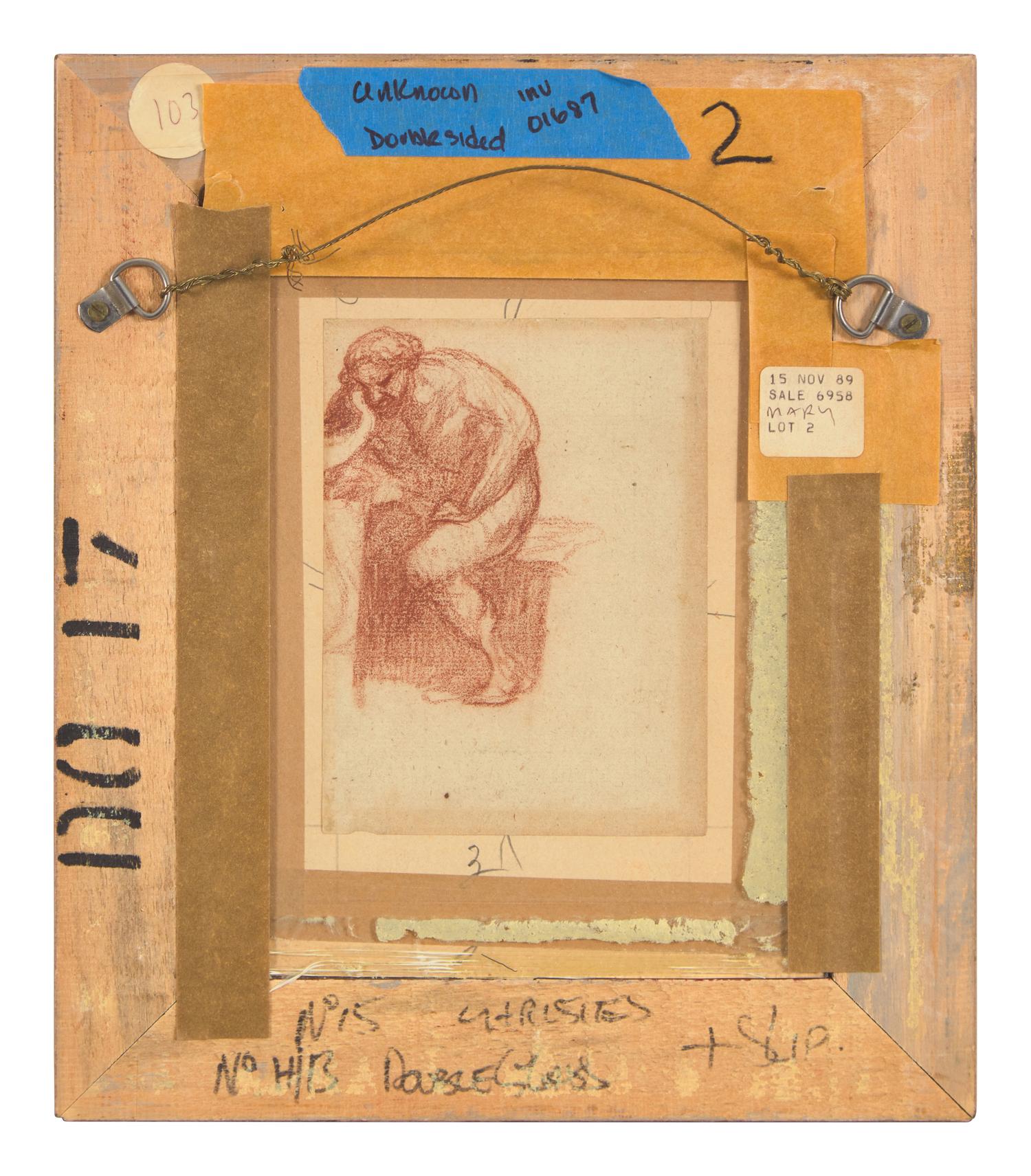 Portrait d'Homme de Profil; with Études Verso (A Double-Sided Work)
