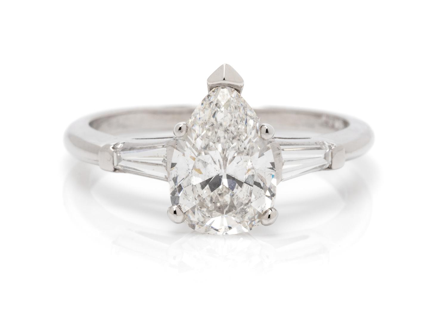 A Platinum and Diamond Ring, 3.00 dwts.