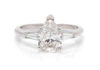 A Platinum and Diamond Ring, 3.00 dwts.