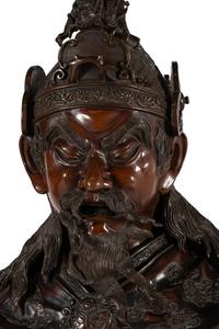 An Impressive Japanese Bronze Figure of Ryujin, Meiji Period 日本明治時代 銅雕龍神巨像